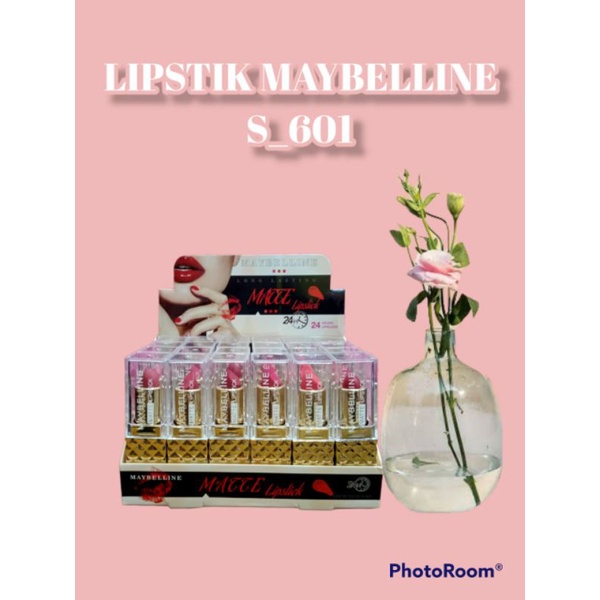 [PERBOX] LIPSTIK BATANG MYB 607 NEWYORK ISI 24 PC / H-694 / LIPSTICK MYB 602