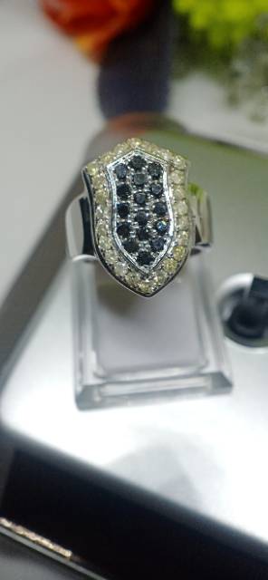 Cincin couple cincin terompah cincin berlian hitam couple