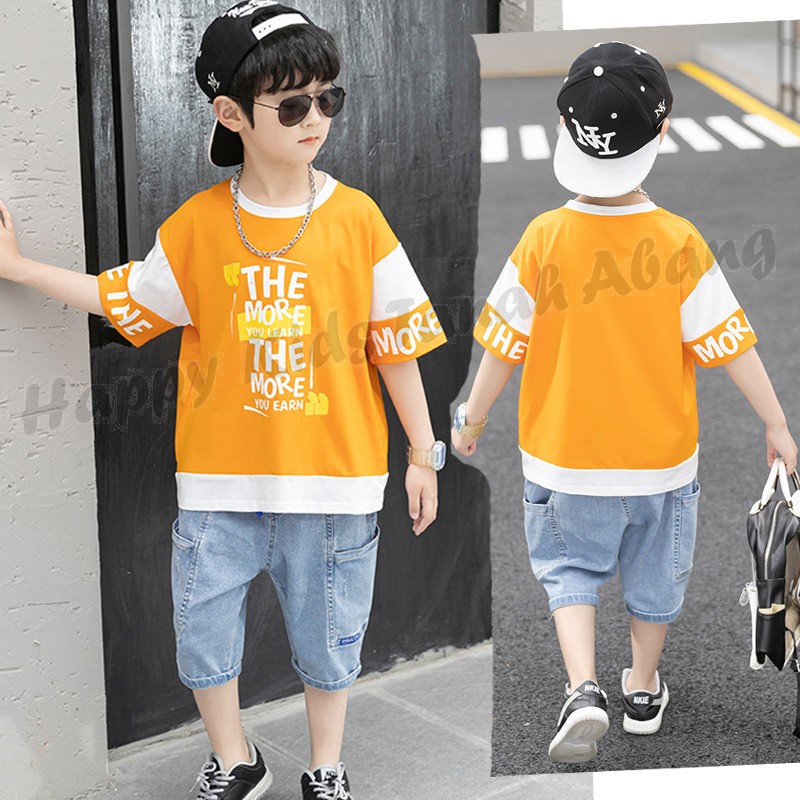 PAKAIAN SETELAN KAOS CELANA ANAK LAKI-LAKI 3-12TAHUN / GROSIR BAJU ANAK LAKI-LAKI / BAJU OVERSIZE ANAK LAKI LAKI