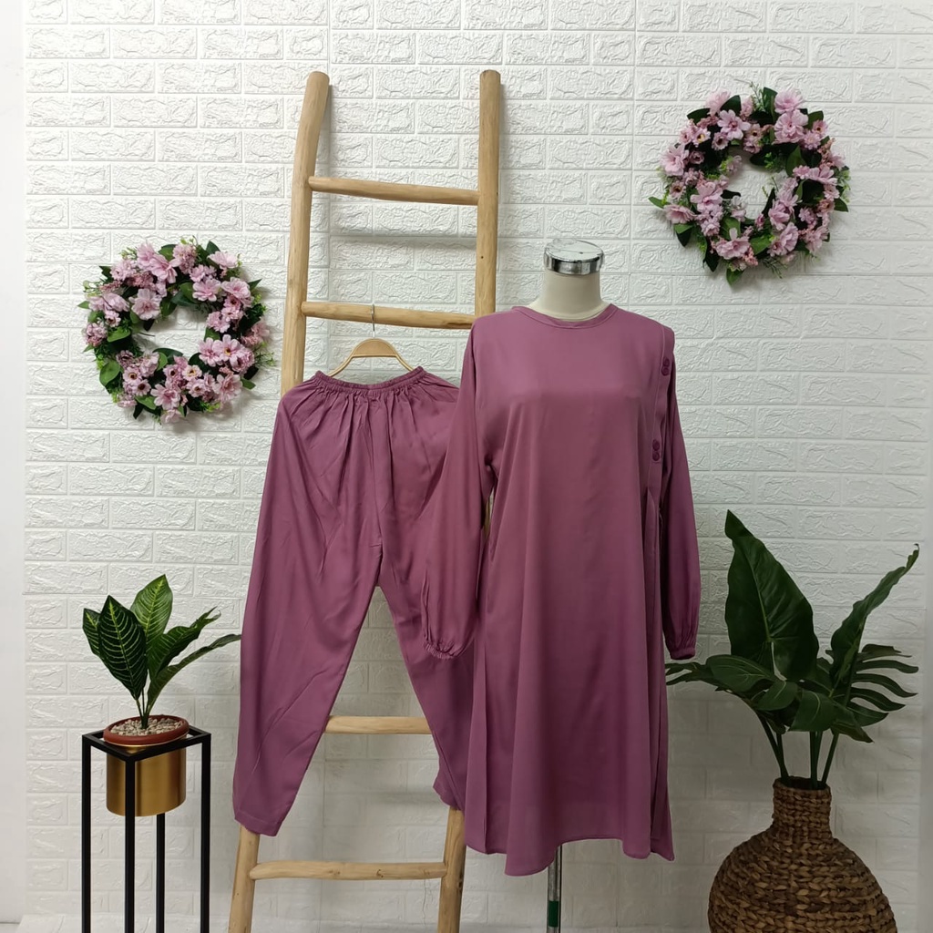 BAYAR DITEMPAT | SETELAN WANITA KEKINIAN TERBARU 2021 - SETELAN TRENDI BAHAN RAYON PREMIUM