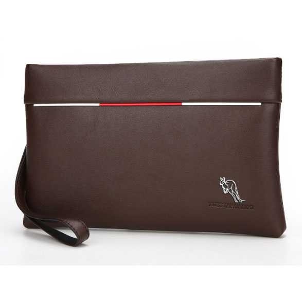 

Tas Genggam Dompet Kulit Clutch Bag - YUESKANGAROO - Hitam