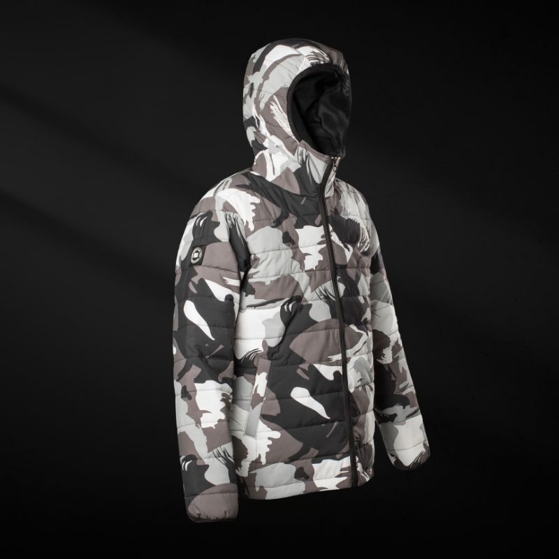 TROUBLEMAKER PUFFER CAMO WHITE - ULTRALIGHT JACKET - JACKET GELEMBUNG - JACKET ANTI ANGIN