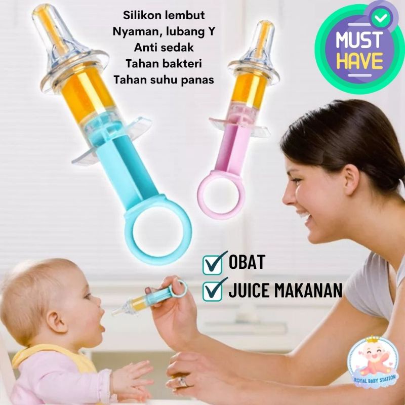 Penyuap Suntik Bayi untuk Obat dan Juice Makanan Bayi