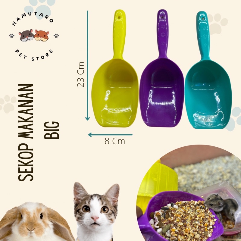 Sekop Makanan Hewan Sekop Sendok Pakan Hewan / Skop Dogfood Catfood