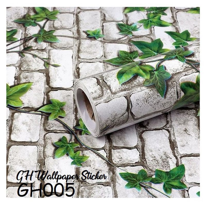 [COD] WALLPAPER STIKER MOTIF BATA DAUN