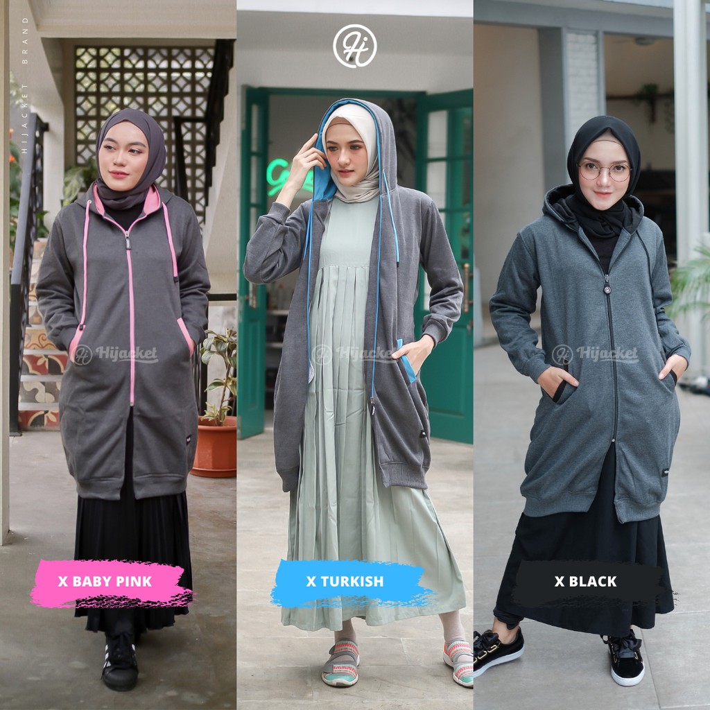 Hijacket Basic Misty Series Origilal Jaket Hijabers Bahan Premium Fleece yang 
