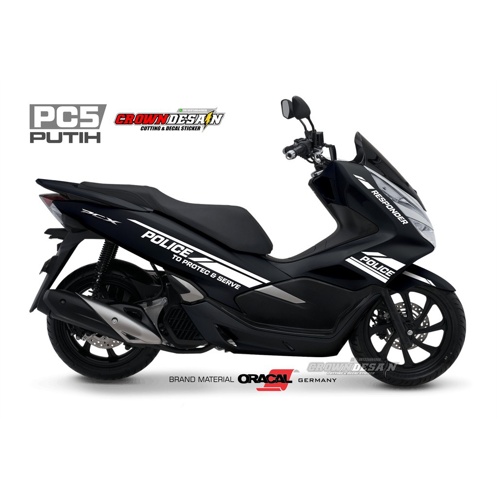 DISKON READY Sticker Cutting Motor Honda PCX Sticker PCX Putih BURUAN