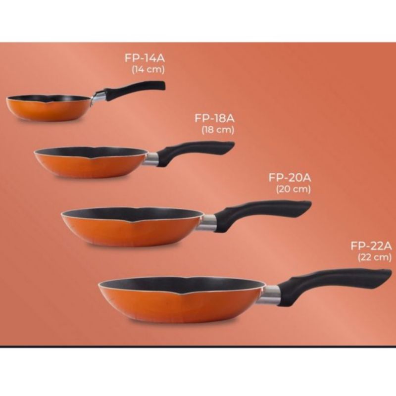 Micook Fry Pan Wajan Penggorengan  BibirTuang 14~22cm