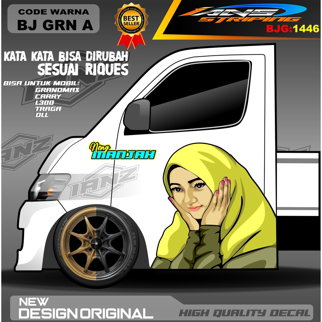 DECAL STIKER PINTU GRANMAX / DECAL PINTU CARRY / STIKER MOBIL PICK UP