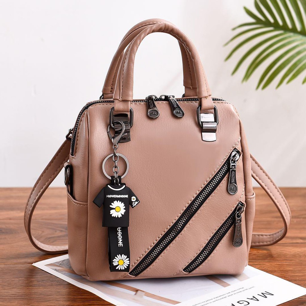 BQ 2811 RISCE TAS HAND BAG IMPORT WANITA CEWEK PEREMPUAN JAKARTA BATAM GANTUNGAN BAJU FLOWER