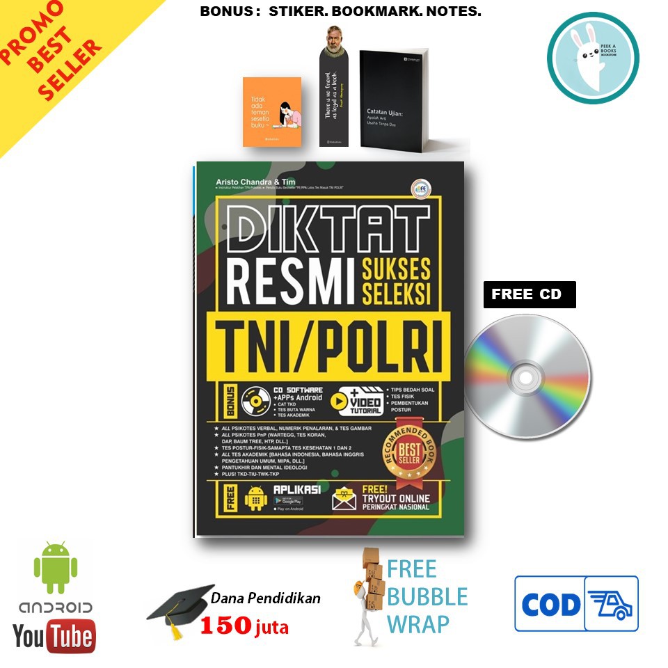 

PROMO | DIKTAT RESMI SUKSES SELEKSI TNI-POLRI | FORUM EDUKASI (NOTES HABIS)