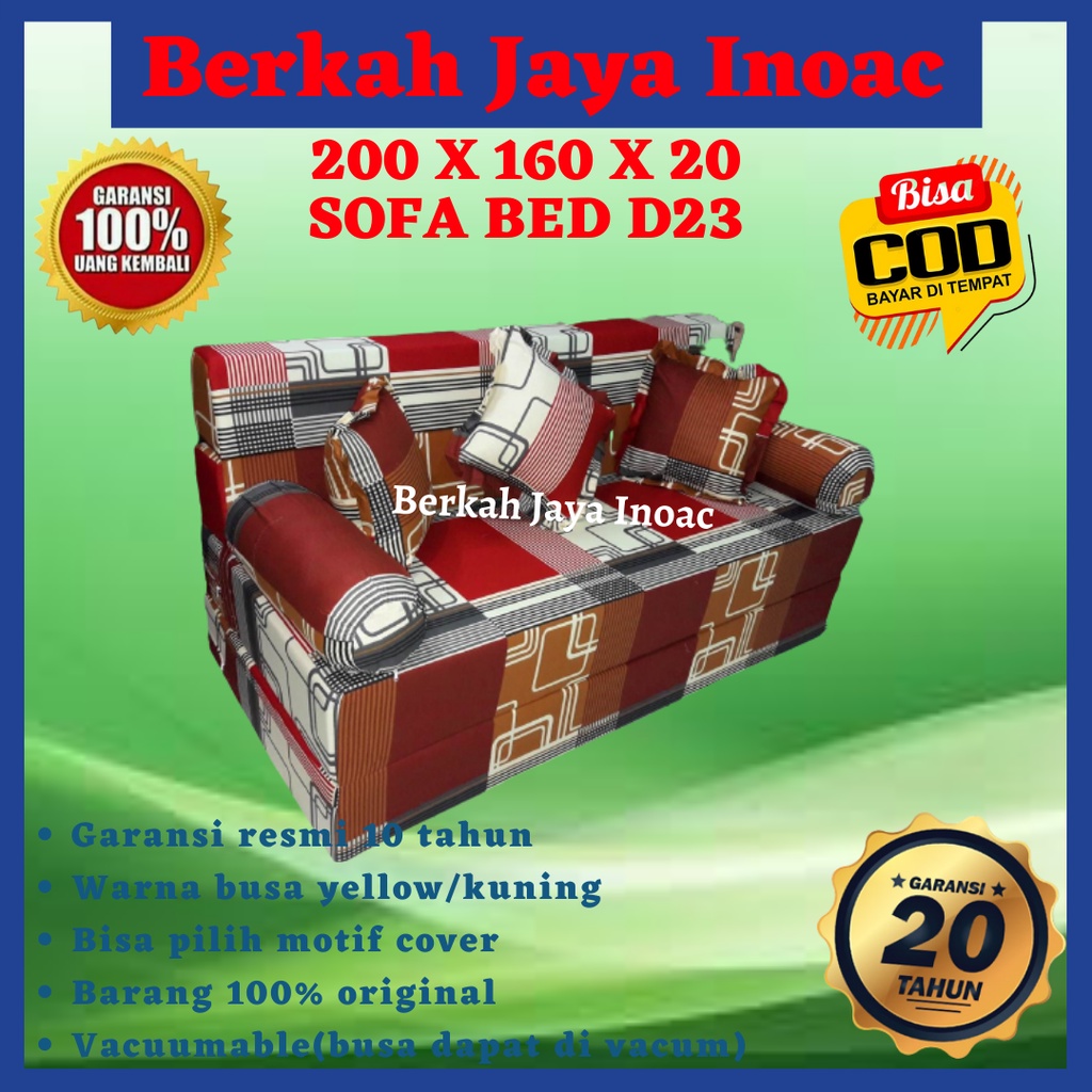 Sofabed Inoac Murah / Termurah Sofabed Inoac Uk 200 x 160 x 20 cm Busa Eon Lg d23 / Sofabed Busa Ino