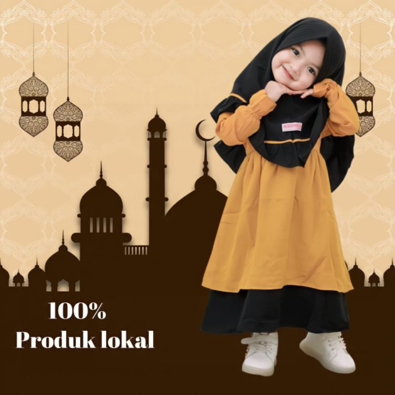 Baju Gamis Mexy Dress Anak Perempuan Cewe Cewek Model Terbaru Kekinian Simpel Elegan Exlusive Premium ORI Kondangan Hajatan Pesta Undangan Syari Muslim Syar'i Muslimah Grosir Kodian Seragam Hadroh Lebaran Santai Formal Harian