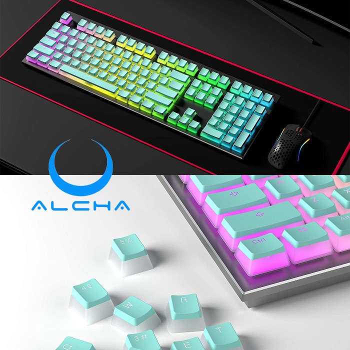 ALCHA KEYCAPS PUDDING / PUDING MECHANICAL KEYBOARD BACKLIT OEM PROFILE - RANDOM