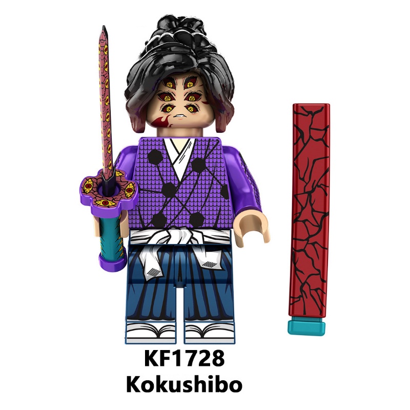 Mainan Action Figure Minifigures Daki Douma Kaigaku Hantengu Demon Slayer Untuk Koleksi KF6163