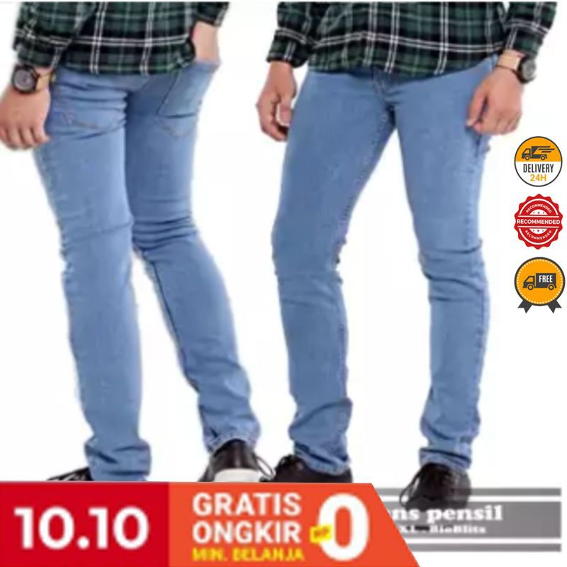Smith Berlin Celana Panjang Pria warna Coklat Slim Fit - Celana Kerja Murah 020876