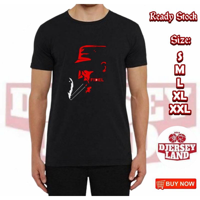 KAOS DISTRO FIDEL CASTRO KAOS PRIA QUALITY IMPORT