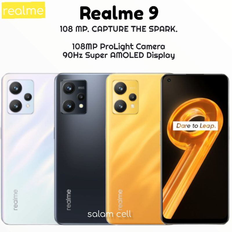 Realme 9 Ram 8/128GB Camera 108MP Norepack Garansi Resmi