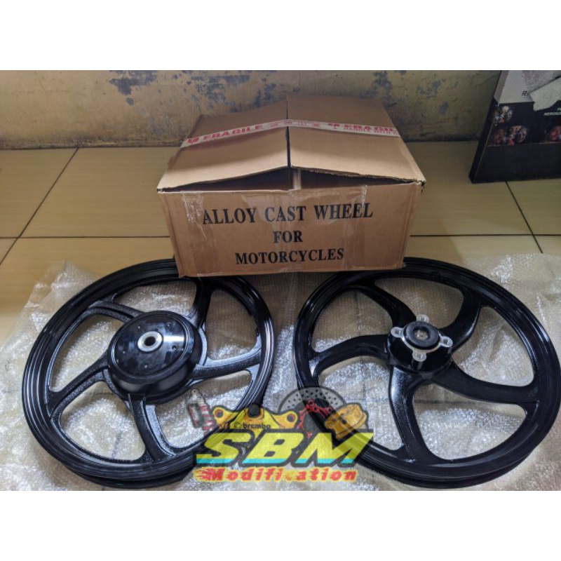 Velg Nouvo S Ori Yamaha PNP Mio Fino Sporty Nouvo Original Hitam