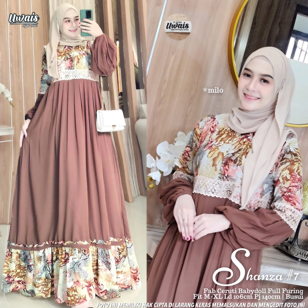 SHANZA#7 DRESS CERUTY PREMIUM ORI UWAIS