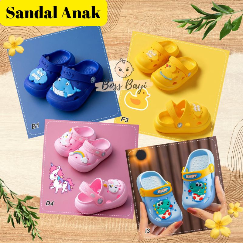 Sandal Bakpao Anak / Sandal Bapao / Sandal Selop Karet