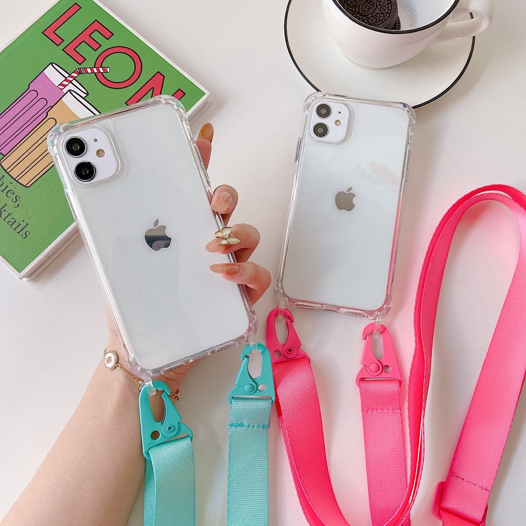 Case Dengan LANYARD Untuk IPHONE 14 PRO MAX 7 PLUS 8 PLUS X XS MAX XR 11 PRO MAX 12 13 MINI PRO MAX