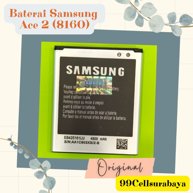 Baterai battery batrai batre Samsung Ace 2 (8160) original