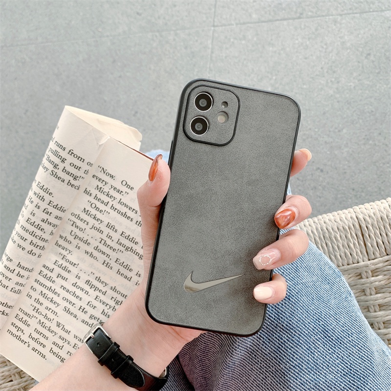 Case Pelindung Bahan Kulit Rusa anti Jatuh Untuk iphone 13 12 pro max 12mini 11pro max Xs max XR 7 8 Se 2020 7plus 8plus