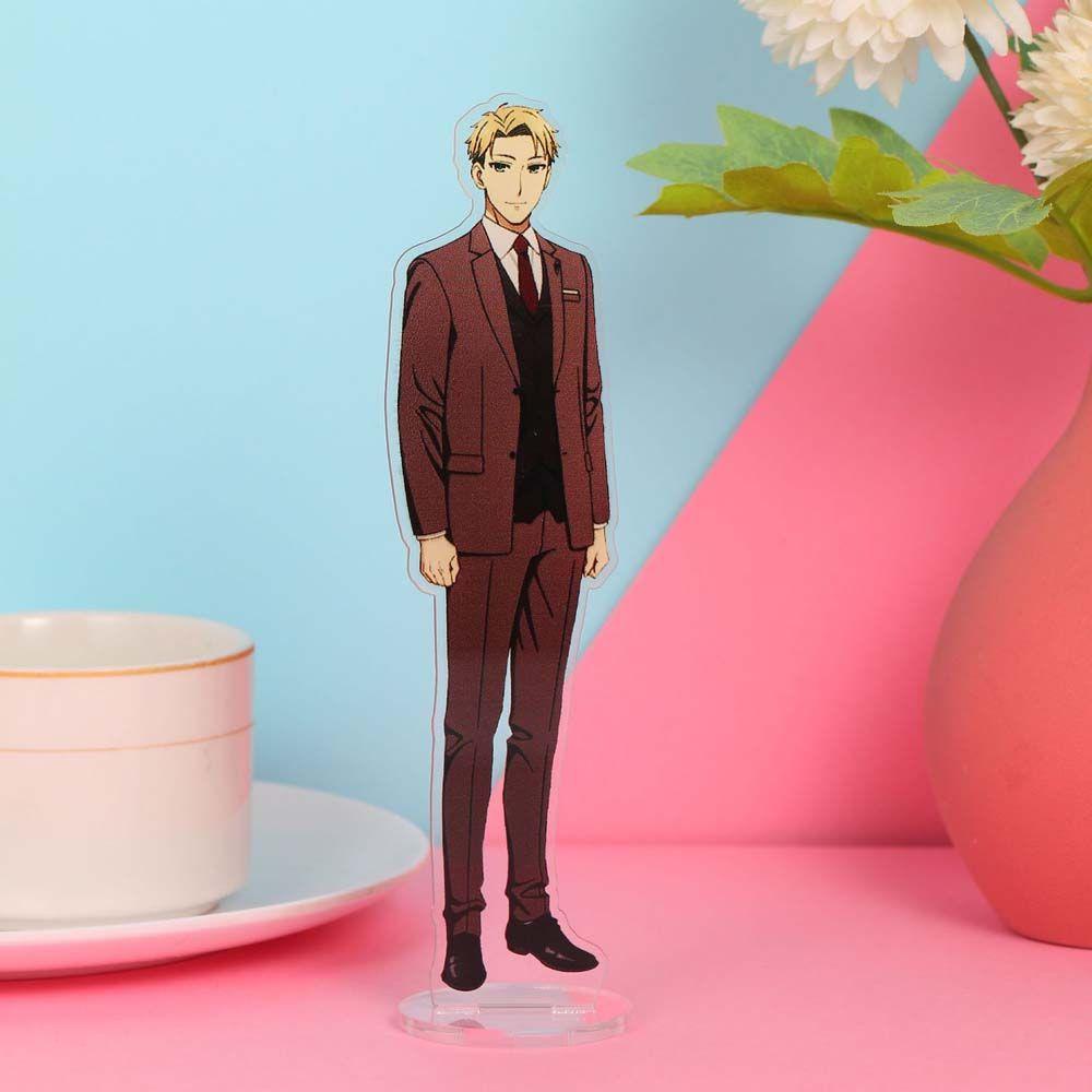 [Elegan] Anime SPY X FAMILY Anime Fashion Dekorasi Mainan Koleksi Model Desktop Standing Card Yor Forger Anya Figure Model Plat