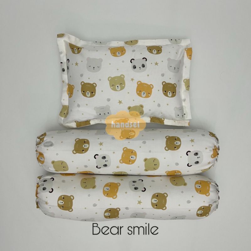 SARUNG BANTAL GULING BAYI KATUN-Bear smile