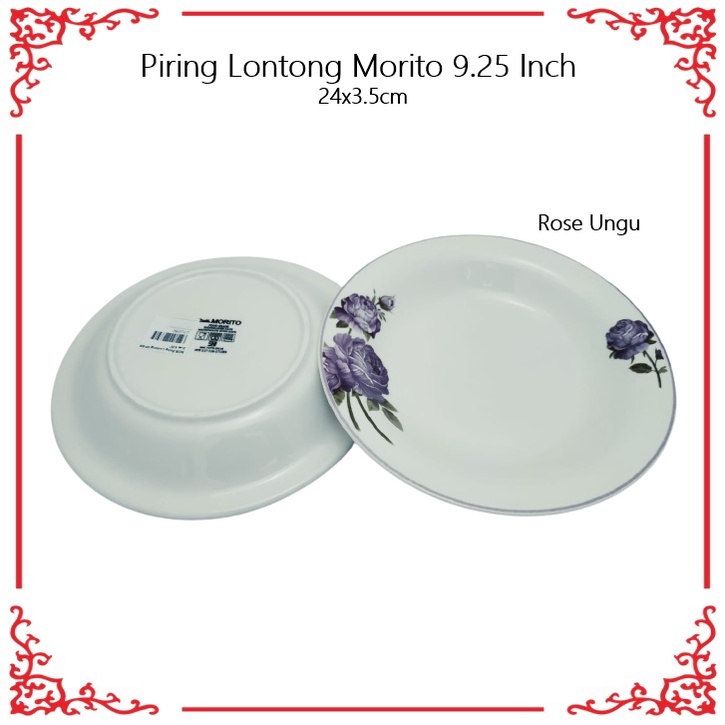 [Grosir] Piring Lontong Keramik Morito 9.25 Inch