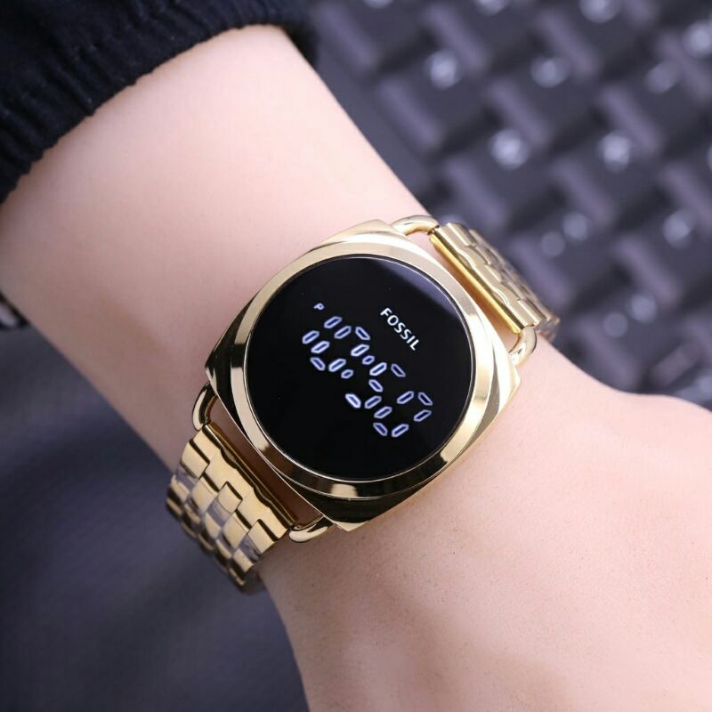 JAM TANGAN WANITA DIGITAL RANTAI STAINLESS