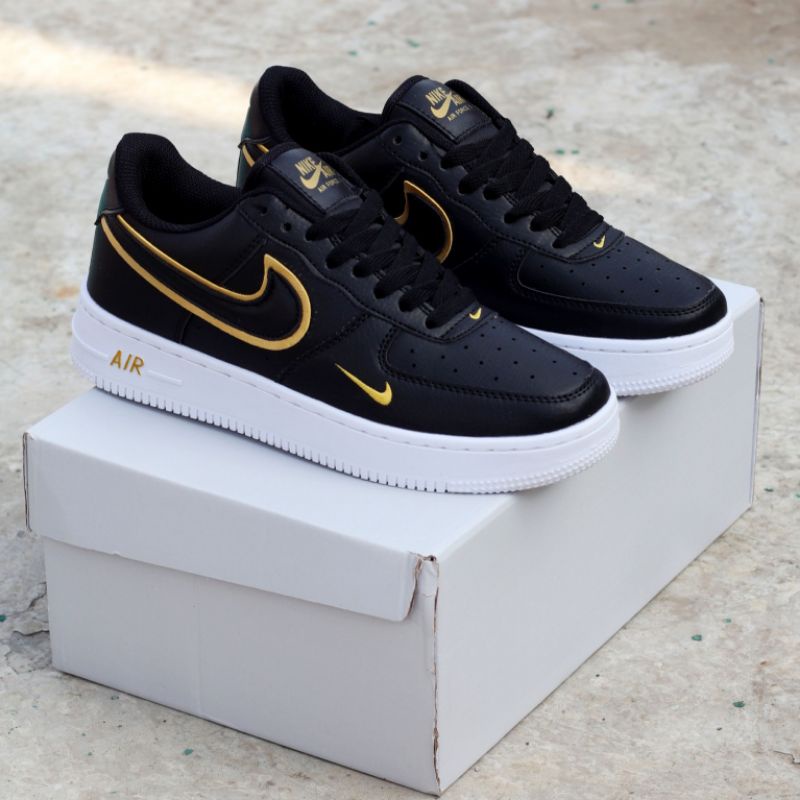 air force 1 swoosh negro