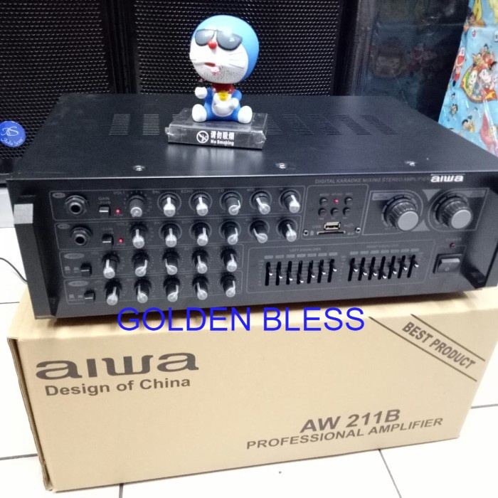 Amplifier AIWA AW 211B - Power Mixer Amplifier 2 Channel Multicolor