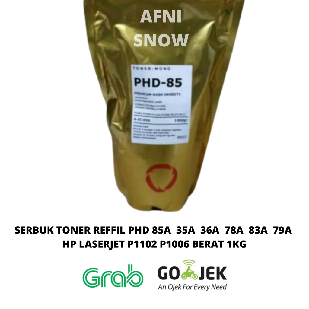 Serbuk toner Lasejet P1102 - 85A - 35A - 78A - 83A