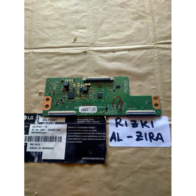 Ticon TCON board Tv original LG 43LF540 43LF540T