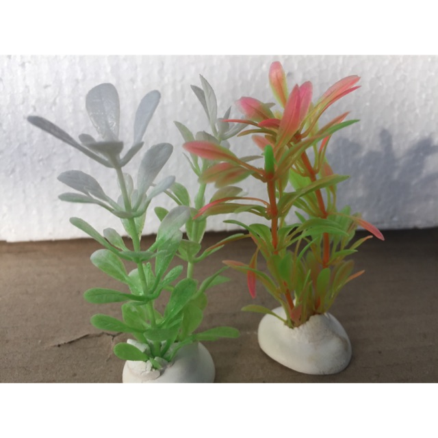 Tanaman plastik aquarium fake plant tanaman aquarium plastik