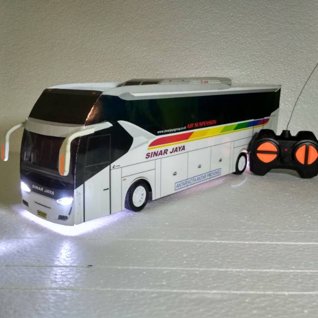 Miniatur Bus Sinar Jaya SR2 Remote Control Hadiah Ulang Tahun Anak
