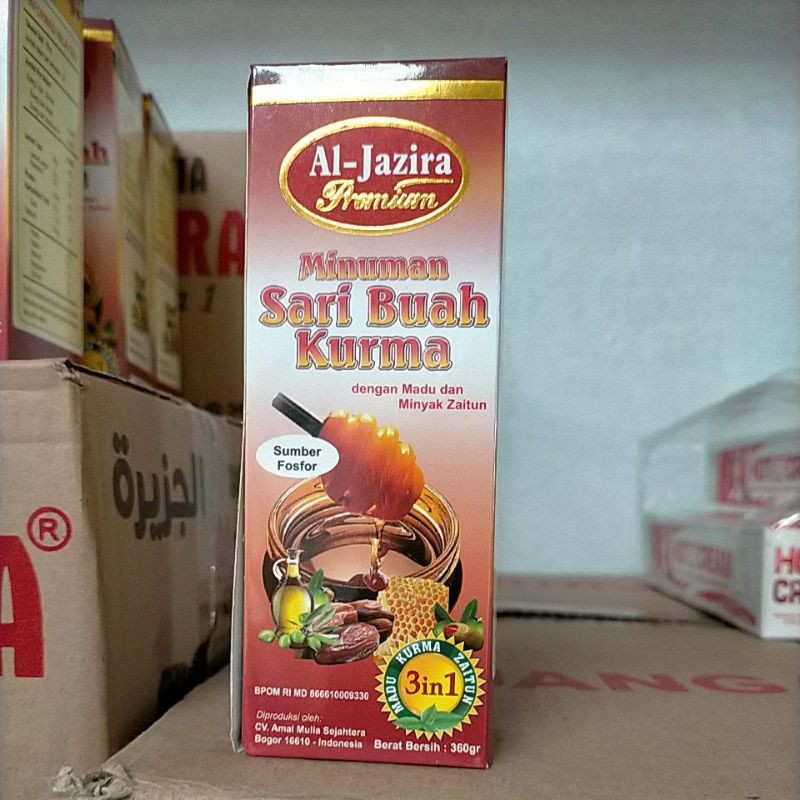 

Minuman Sari Buah Kurma Al-Jazira Premium 3IN1 / 360ml