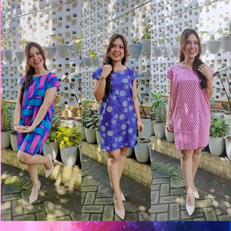Daster Piyama Wanita Remaja Dewasa Rempel Lengan Pendek Sexy Bumil Kekinian Remaja Mama Muda Ibu Ibu