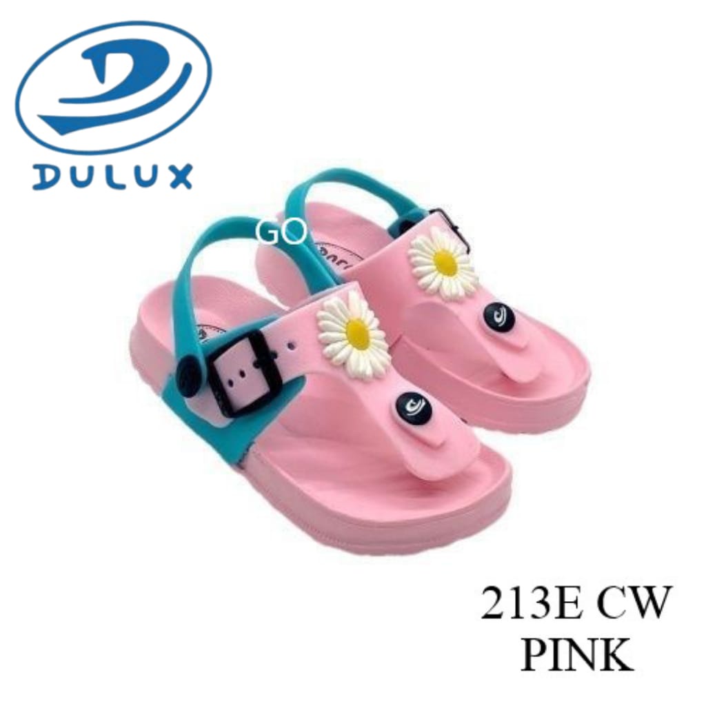 gos  DULUX 213E-CW Sandal Jepit Anak Perempuan Tali Belakang Bunga Model Terbaru Sandal Balita Anak Perempuan Sun Flower