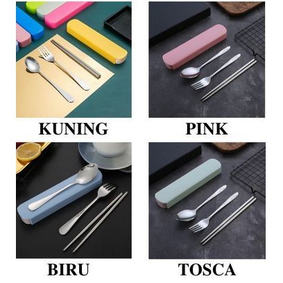 Stainless Steel Cutlery Set - Set Sendok Garpu Sumpit Stainless