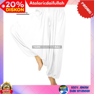 (BISA COD) CELANA HAREM BALI / CELANA ARJUNA / CELANA YOGA / CELANA JUMBO - Putih