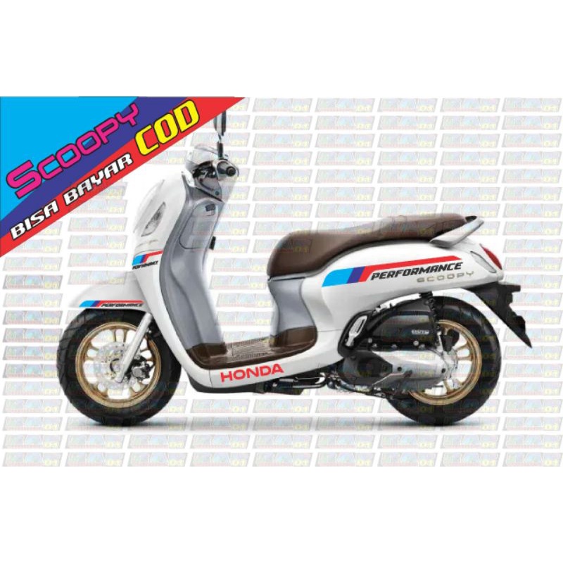 stiker Bodi Scoopy 2021|motif BMW Perfomance