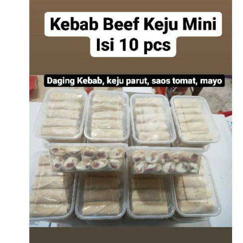 

Kebab beef keju Frozen isi 10