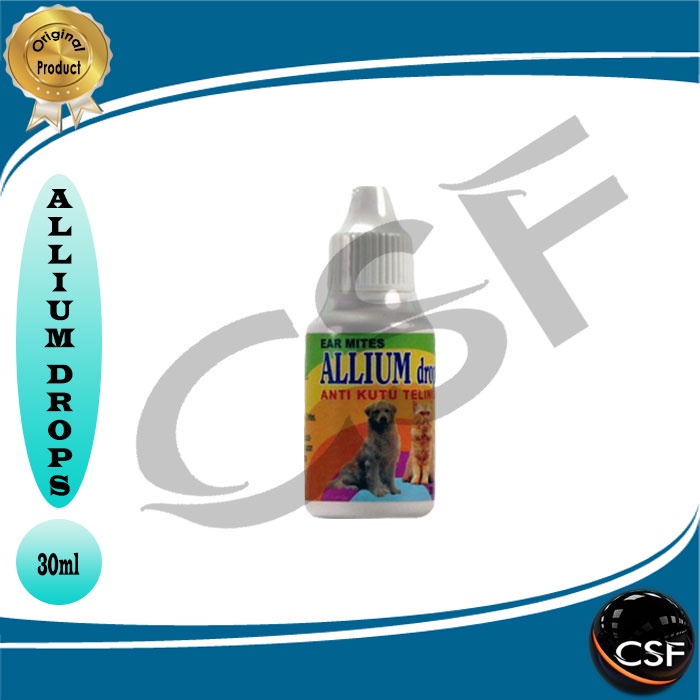 ALLIUM Drops 30ml - obat tetes kutu telinga untuk Anjing dan Kucing