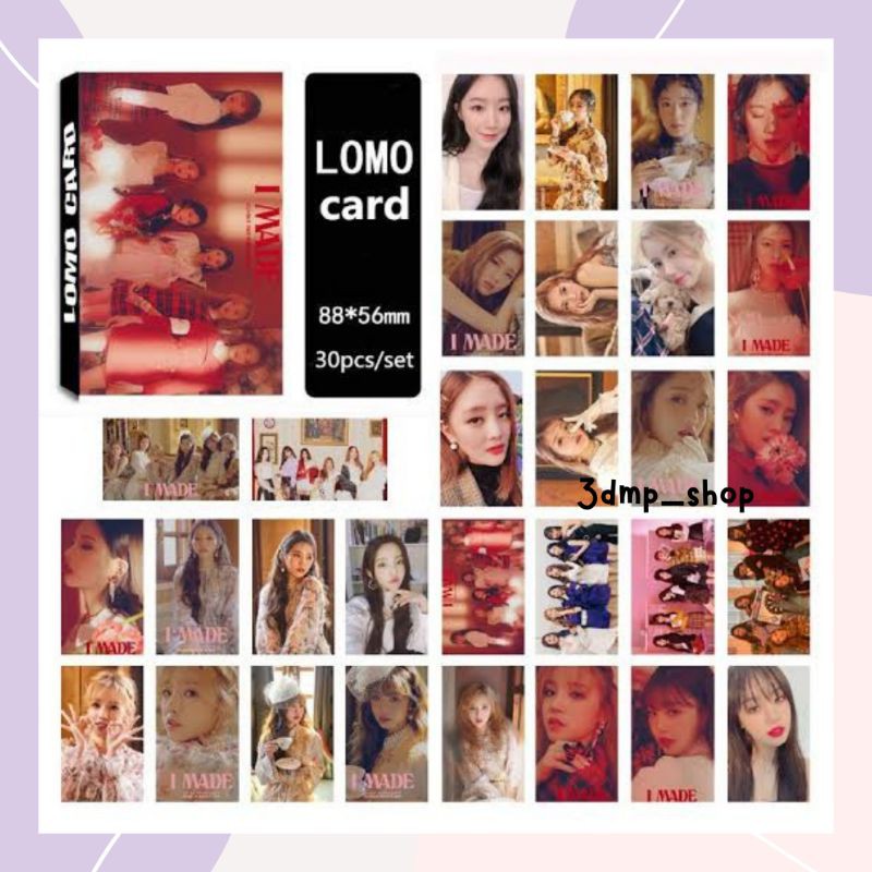 [30 lembar] lomocard lomo photo card photocard gidle i made