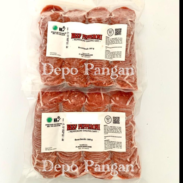 Jual BEEF PEPPERONI PIZZA 500 GR / TOPPING DAGING SAPI PIZZA ENAK / HALAL Shopee Indonesia