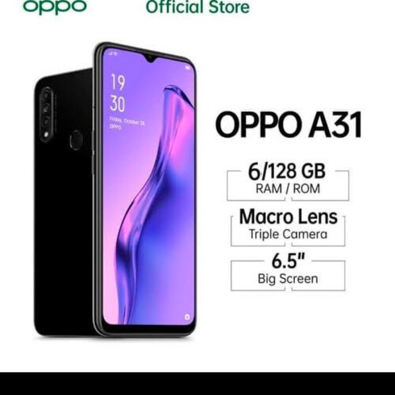 OPPO A31 ORI RAM 6/128GB &amp; 4/128GB BARU FULLSET SEGEL GARANSI 1TAHUN