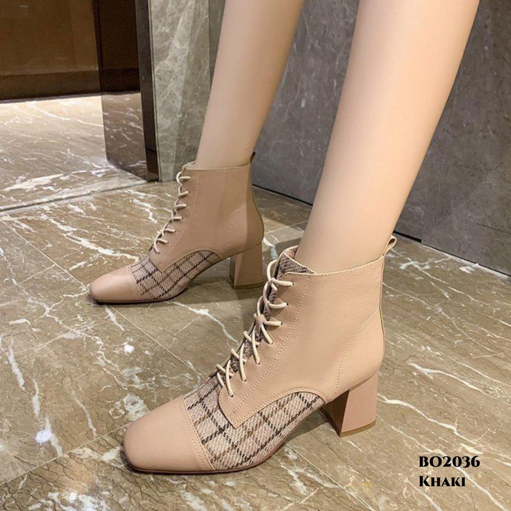 RESTOCK PRF Sepatu Boots Heels Korea BO2036